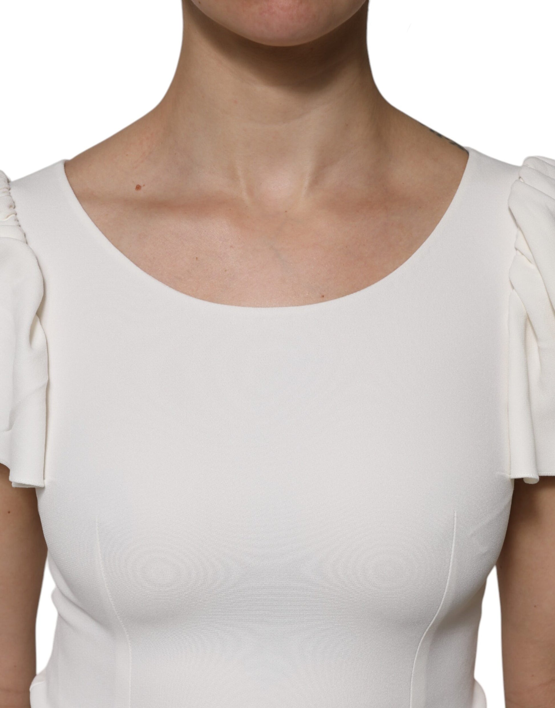 Woman wearing a sleeveless top