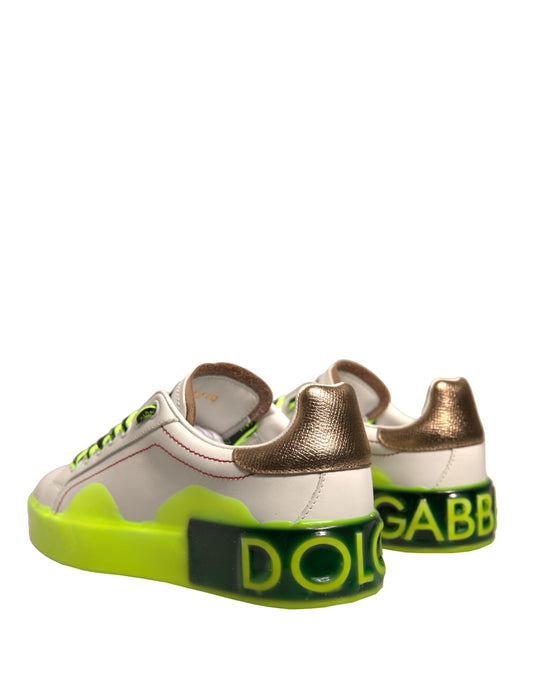 Pair of baby shoes with gold laces