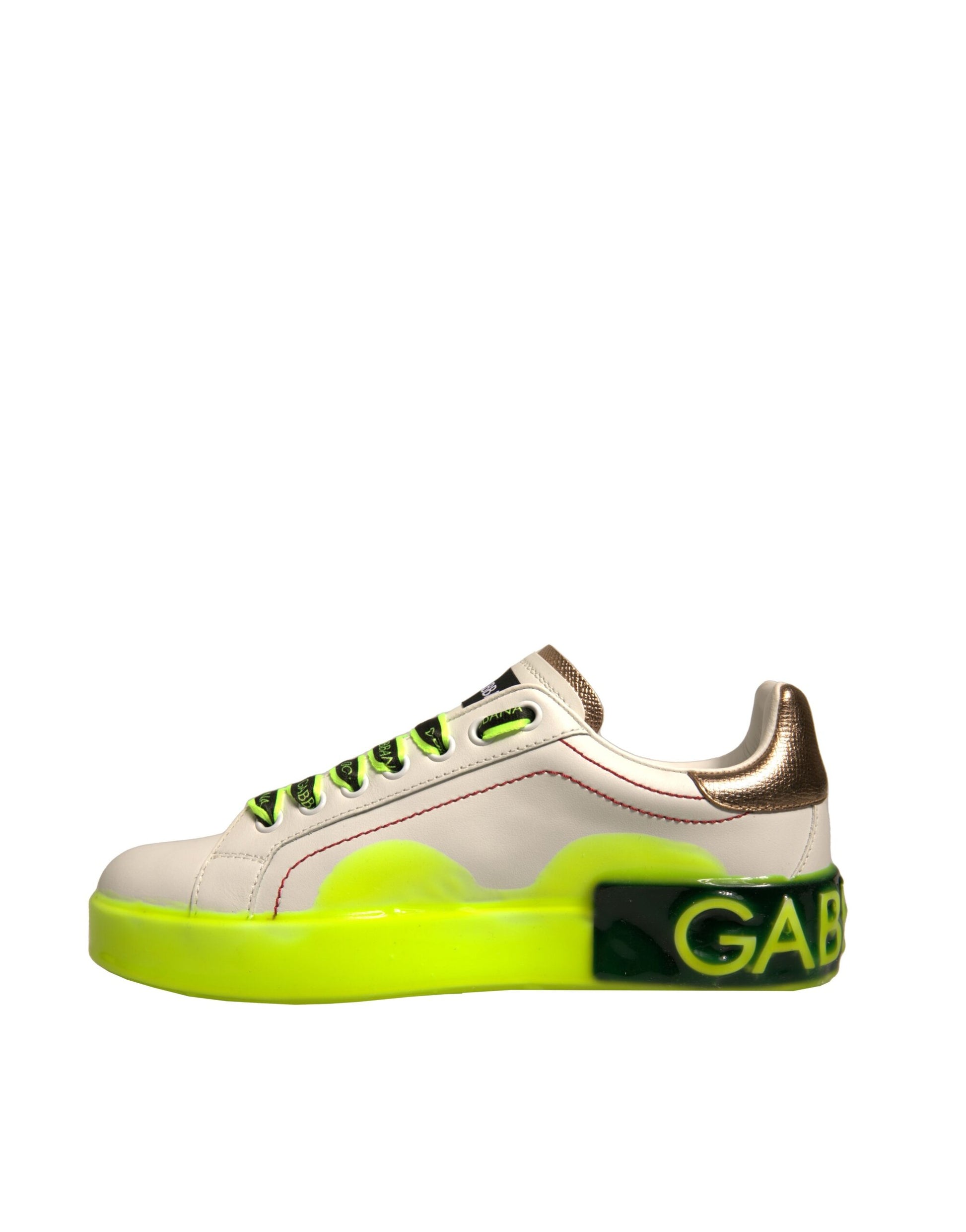 High top sneaker with yellow sole