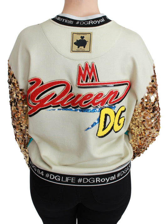 Sweater with Queen DG logo