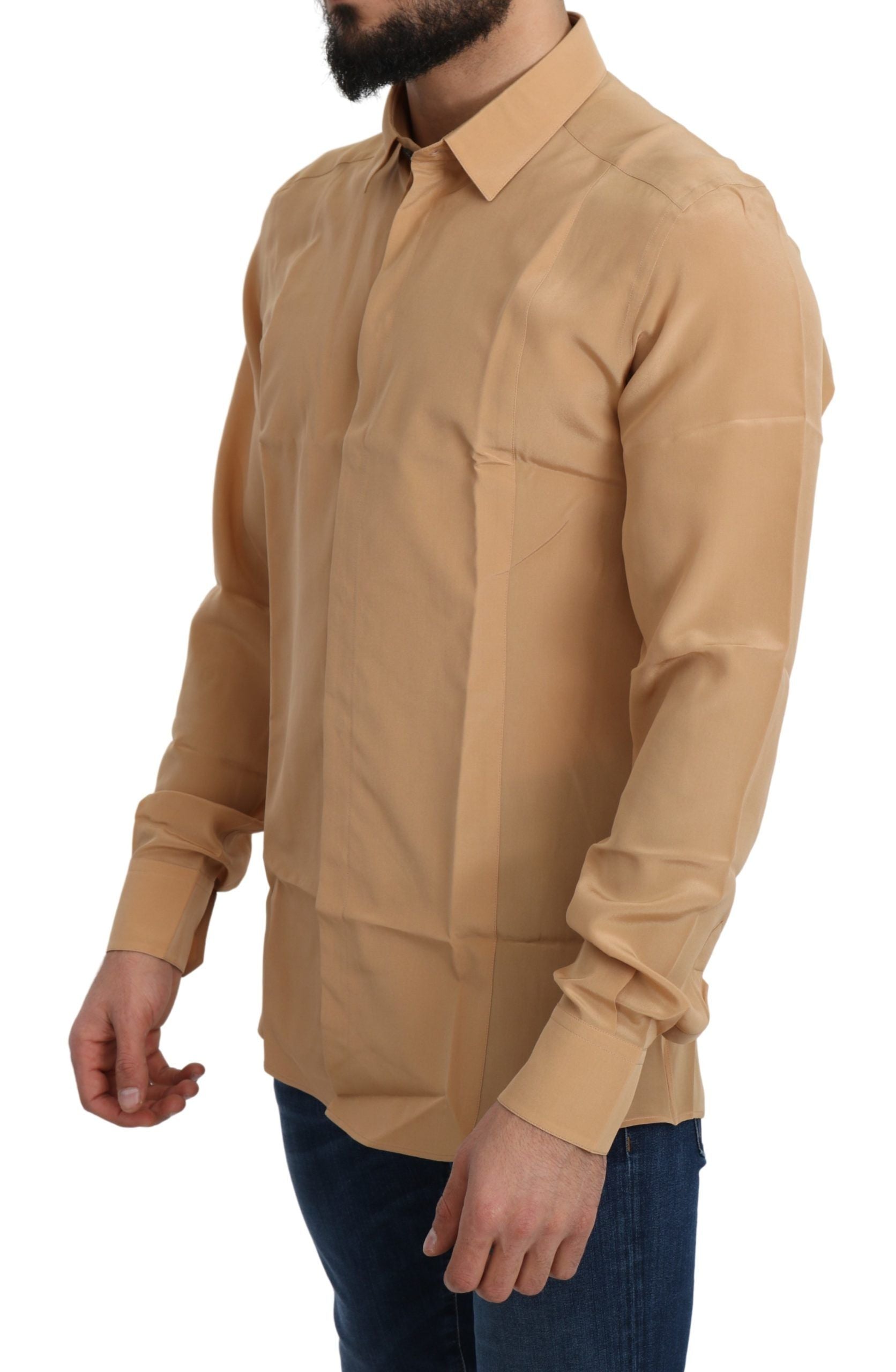 Man wearing long sleeve shirt