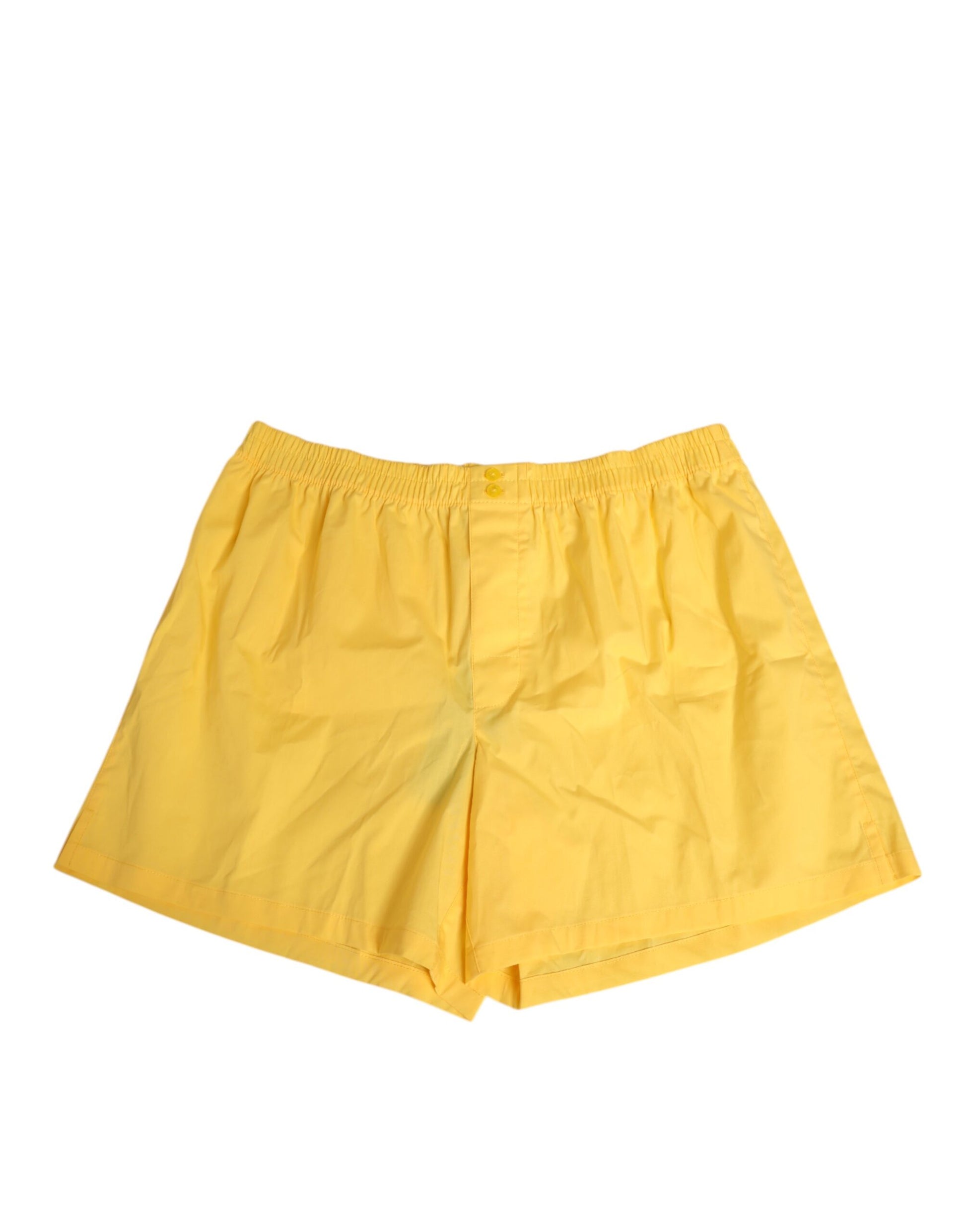 Yellow shorts on a white background