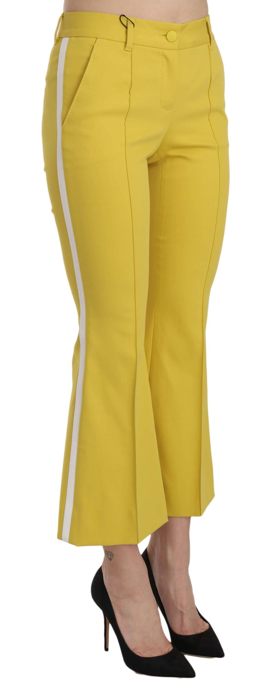 Yellow pants with white stripe on side
