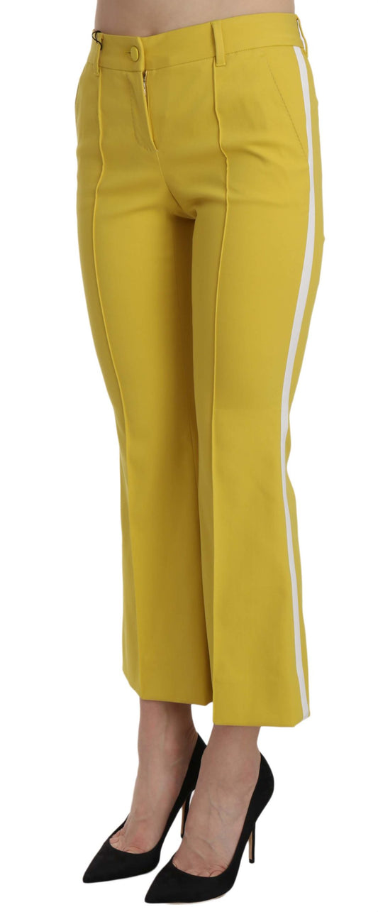 Yellow pants on a mannequin