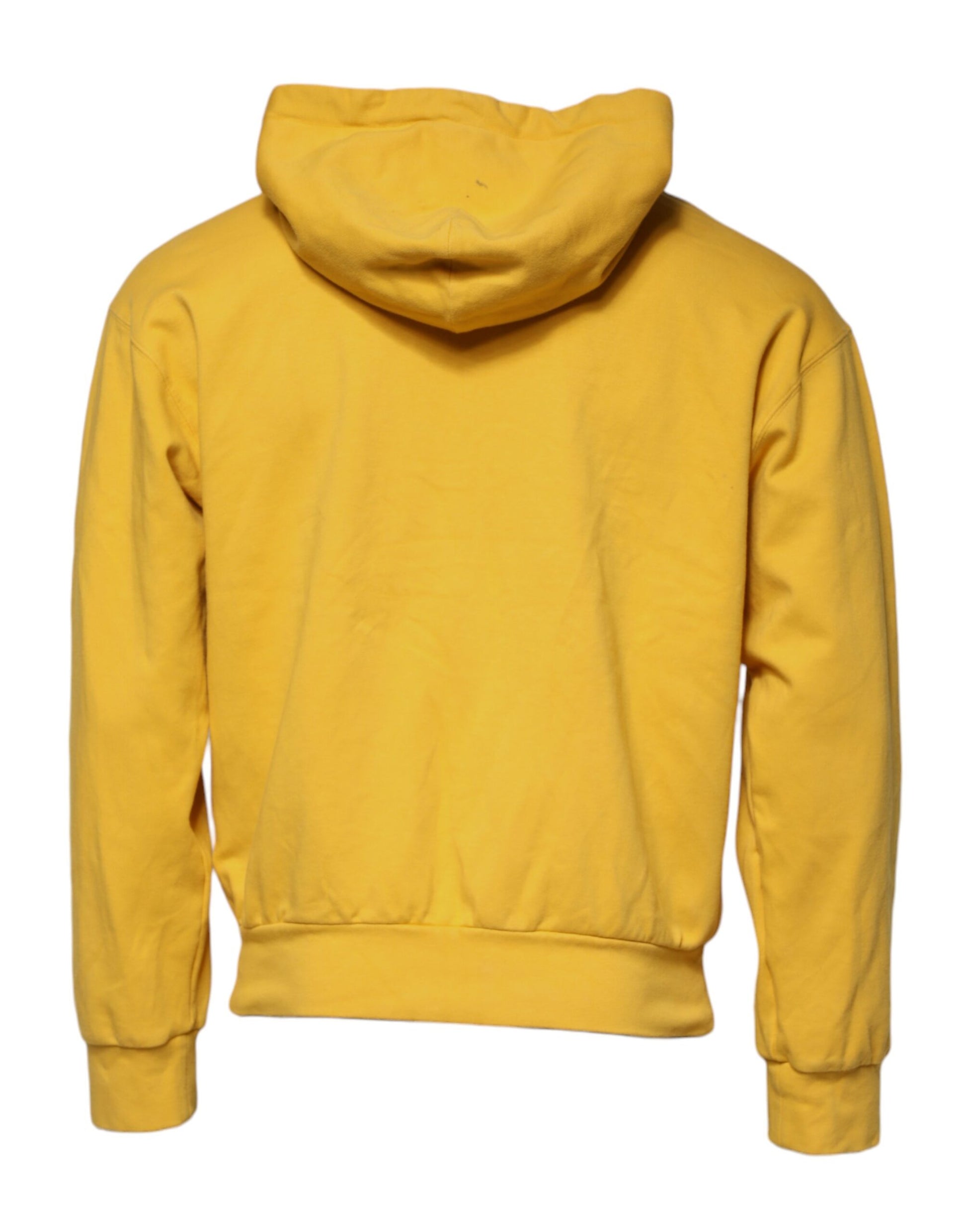 Yellow hoodie on a mannequin