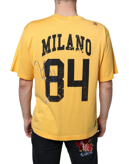 Yellow jersey with black number 84
