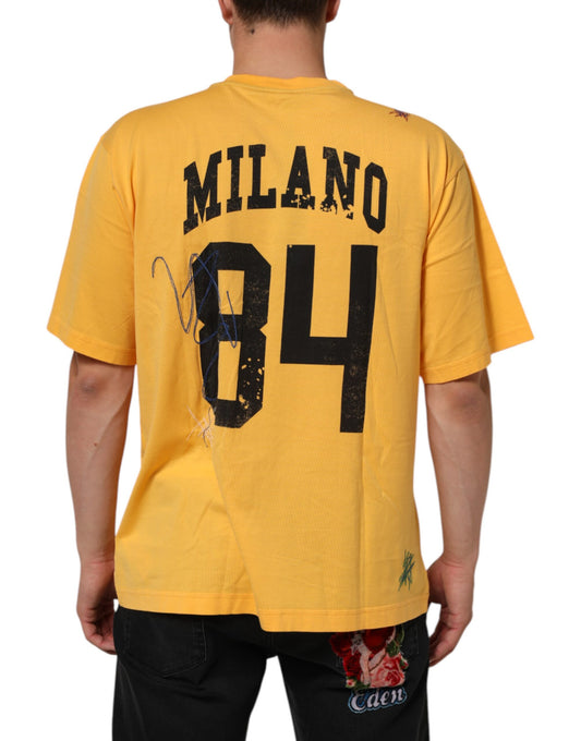Yellow jersey with number 84 on back