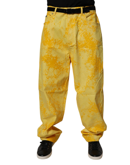 Yellow rain pants
