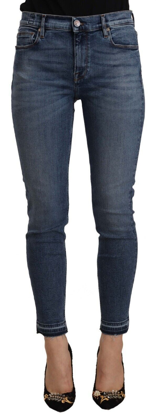 Pair of blue jeans on a mannequin