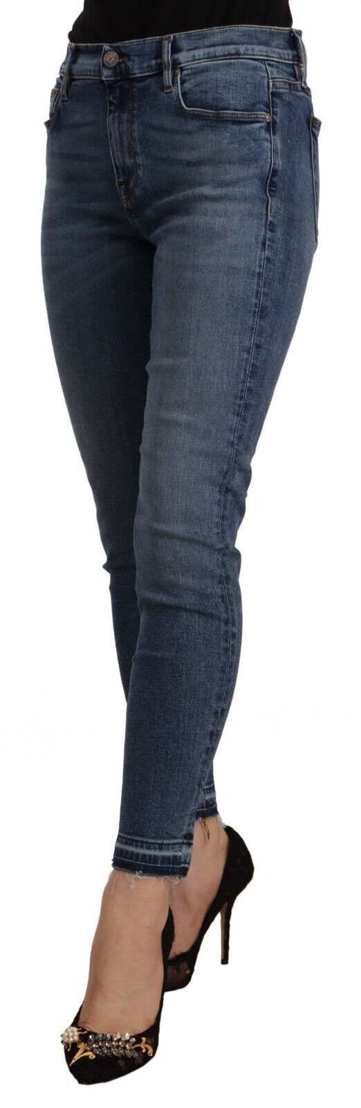 Pair of blue jeans on a mannequin