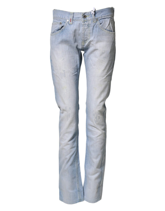 Pair of blue denim jeans
