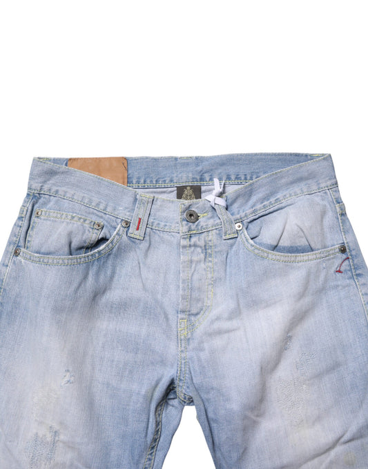 Pair of blue denim jeans