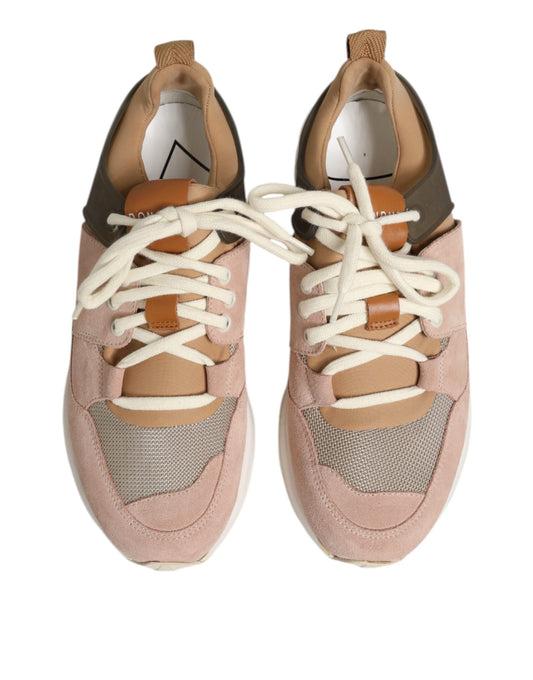 Pair of sneakers with white laces