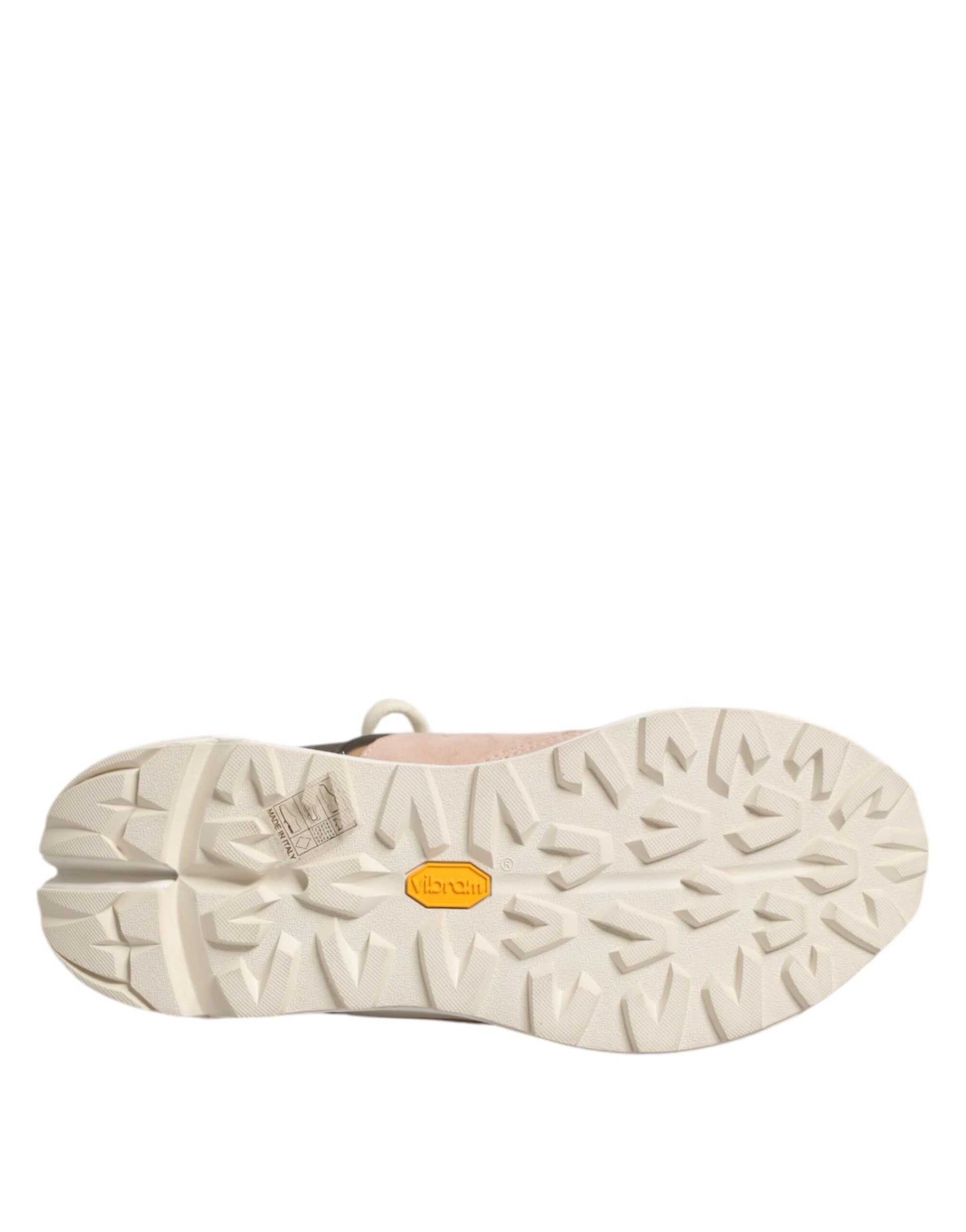 Shoe with a yellow tag on the sole