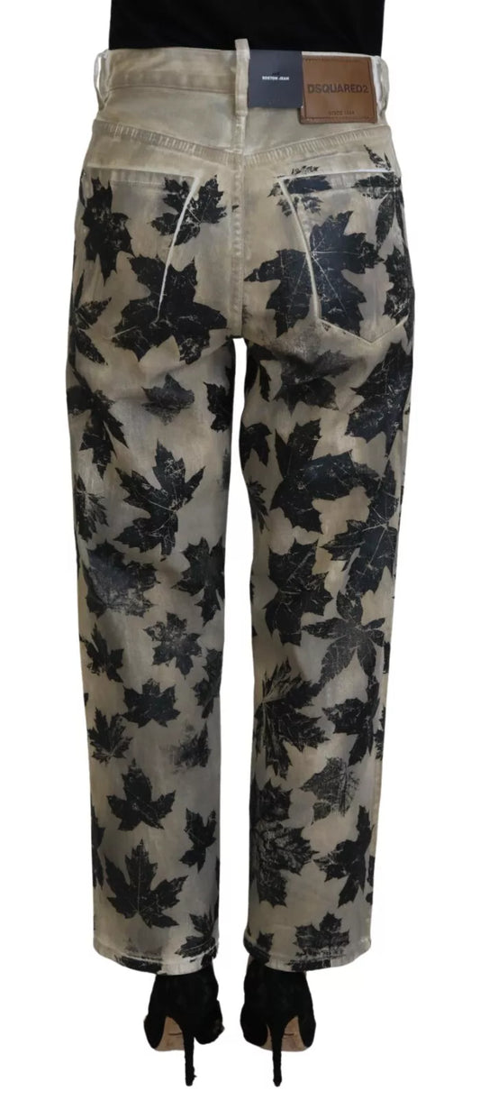 Pair of patterned pants on a mannequin
