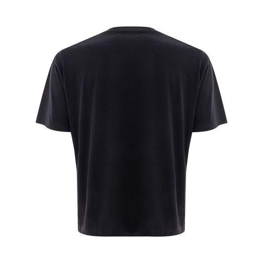 Black short sleeve t-shirt on a mannequin