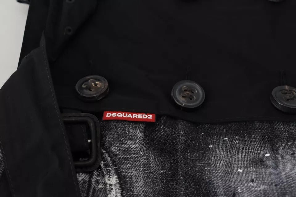 Black jacket with buttons on front