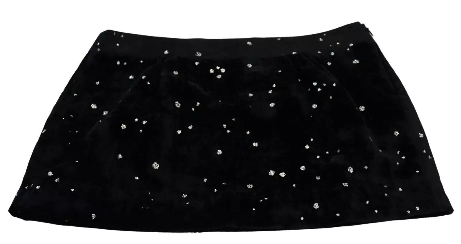 Black skirt with white stars pattern