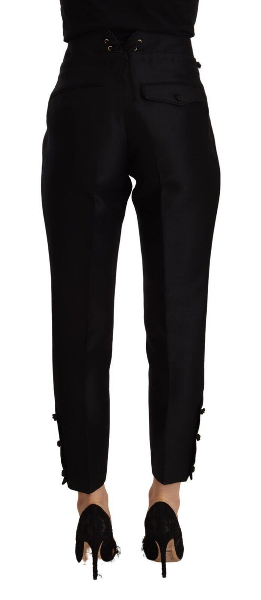 Pair of black trousers on a mannequin