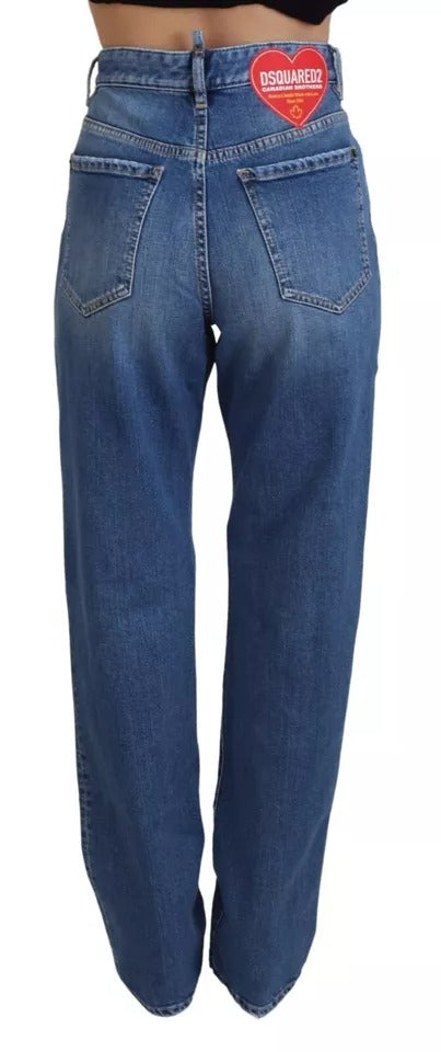 Pair of blue jeans on a mannequin