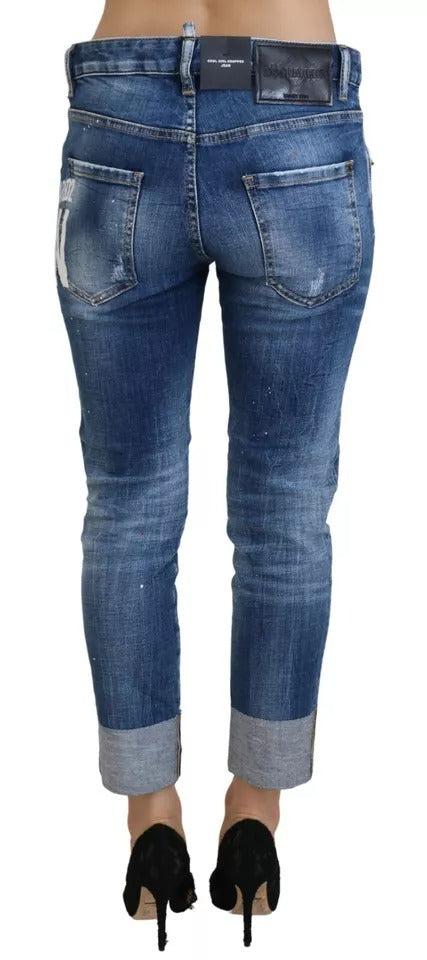 Pair of blue jeans on a mannequin