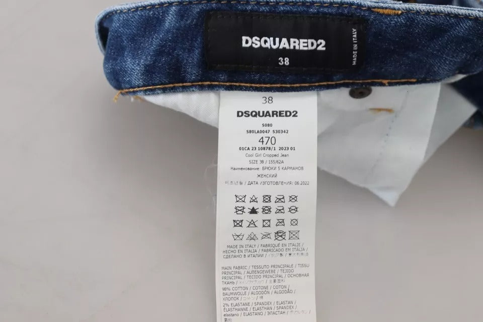 Blue denim jeans tagged DSQUARED2