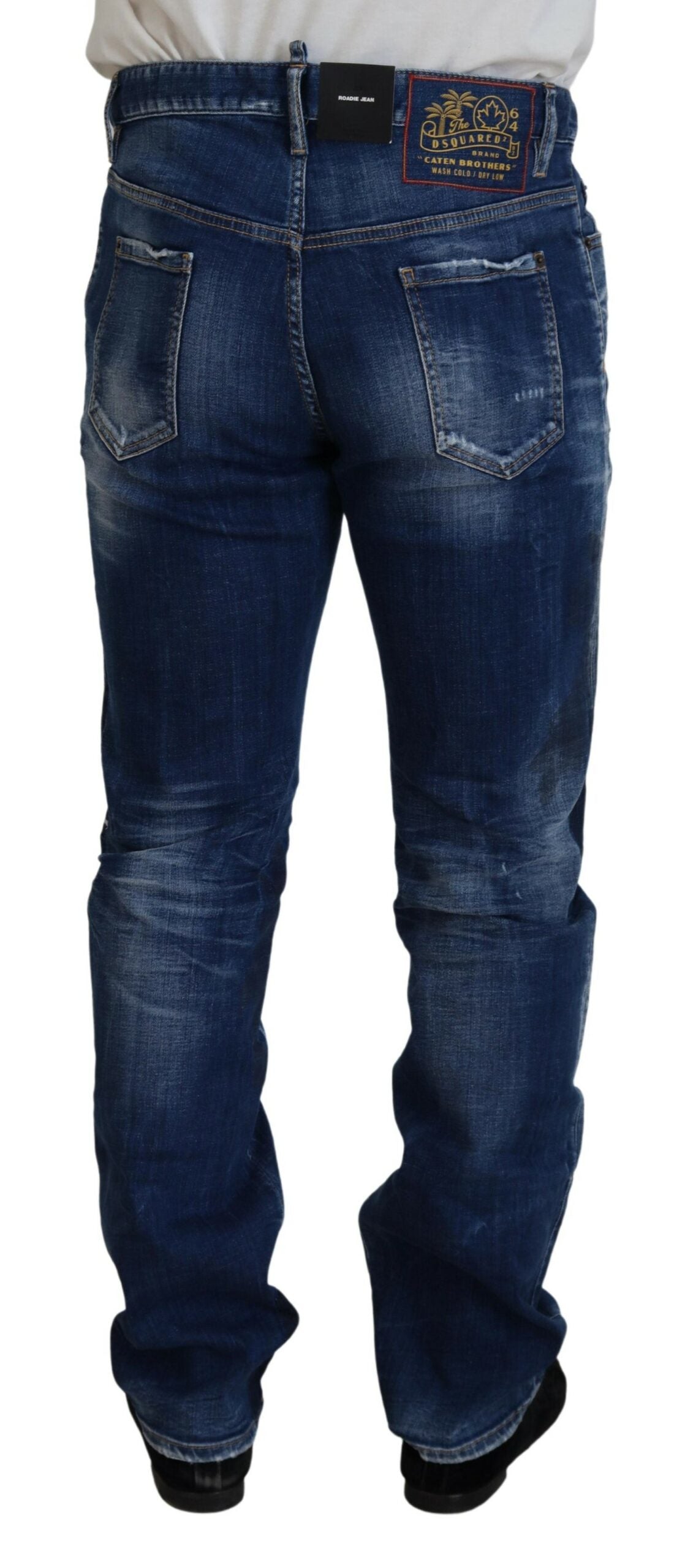 Pair of blue jeans on a mannequin