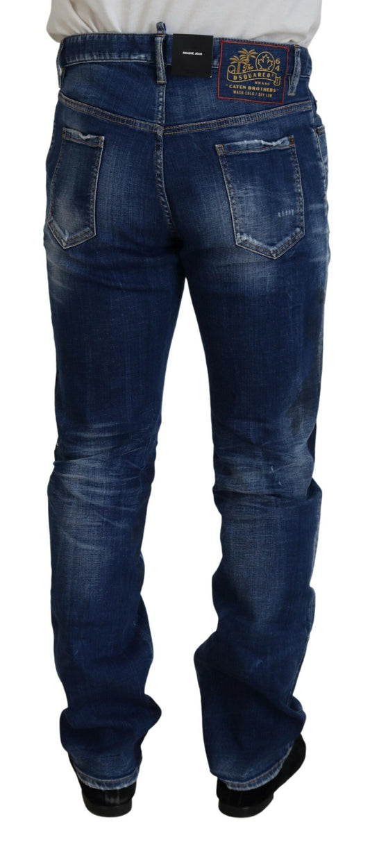 Pair of blue jeans on a mannequin