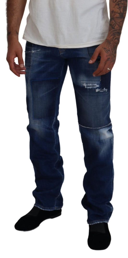 Man wearing blue jeans