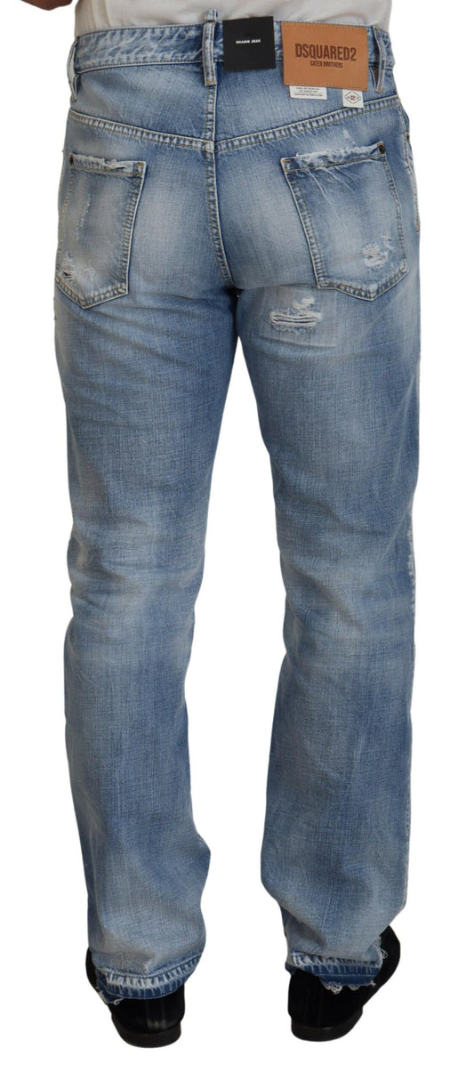 Pair of blue denim jeans