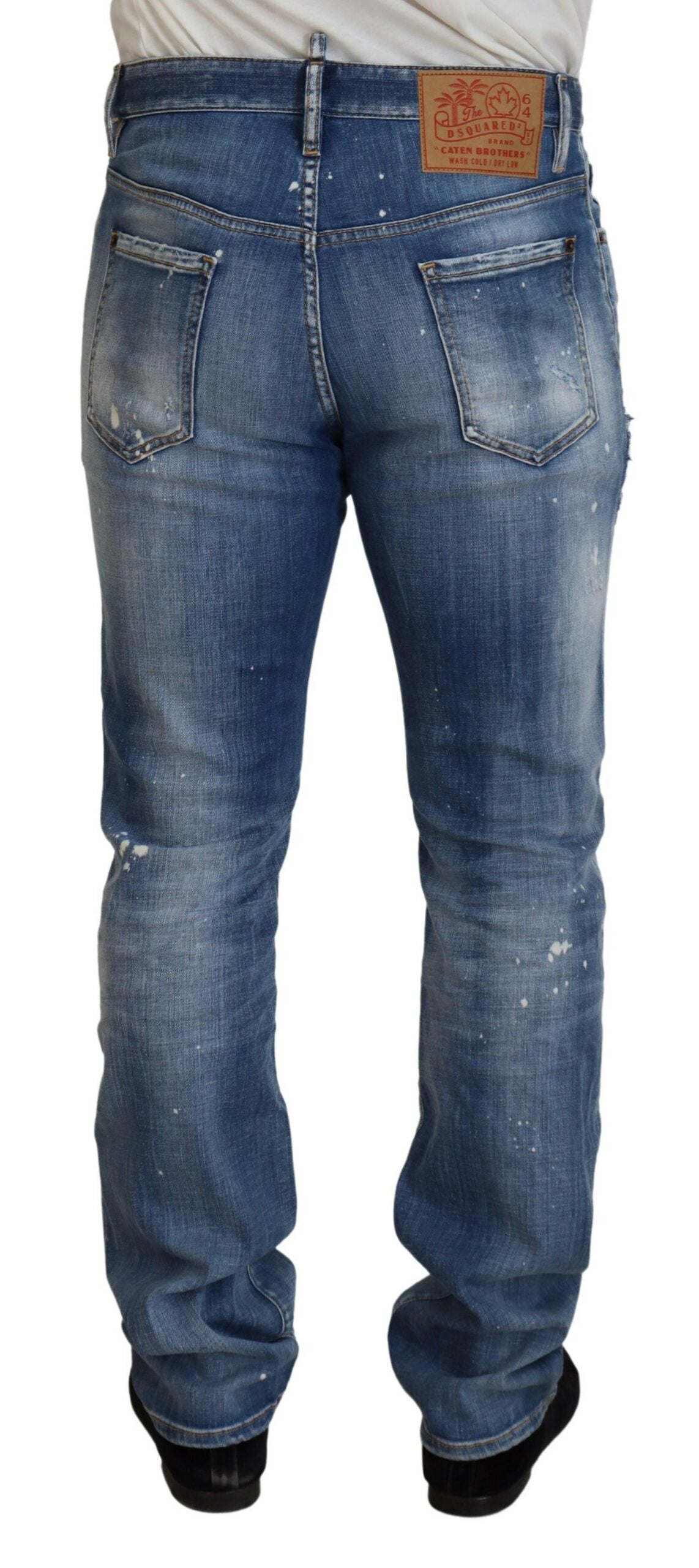 Pair of blue denim jeans