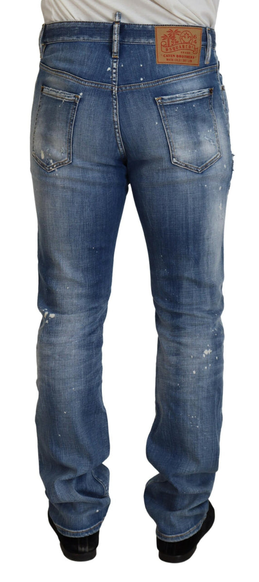 Pair of blue denim jeans