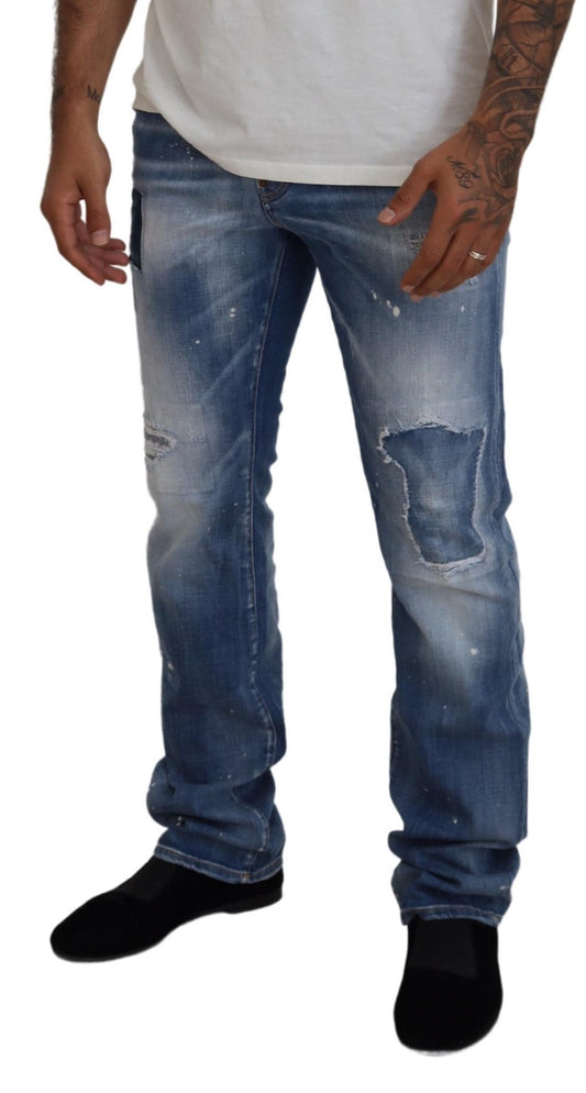 Man wearing blue jeans