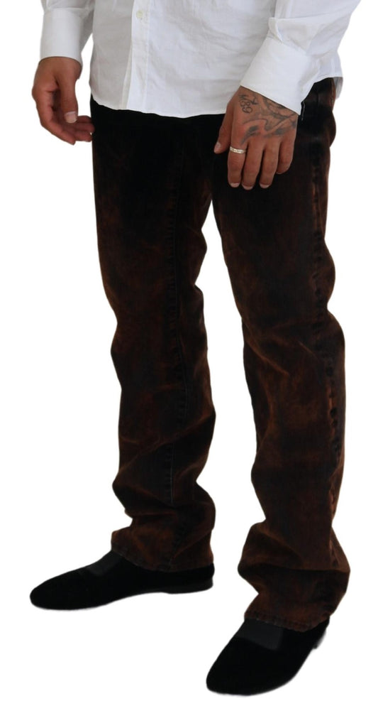 Man wearing brown shoes and pants