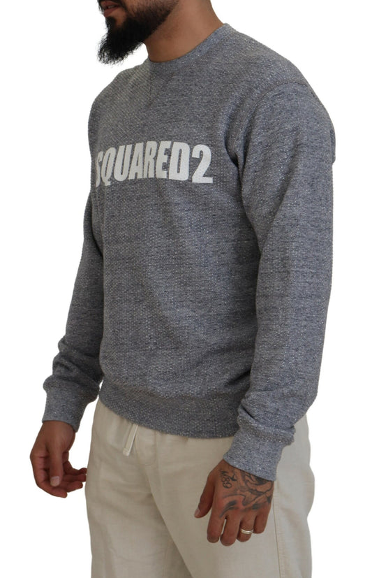 Grey sweatshirt with white lettering