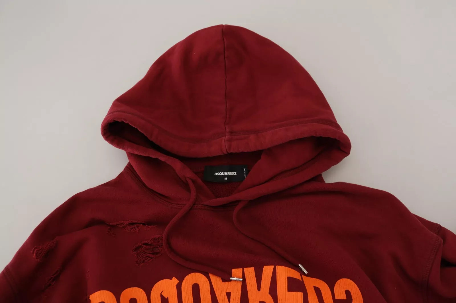 Red hoodie on display