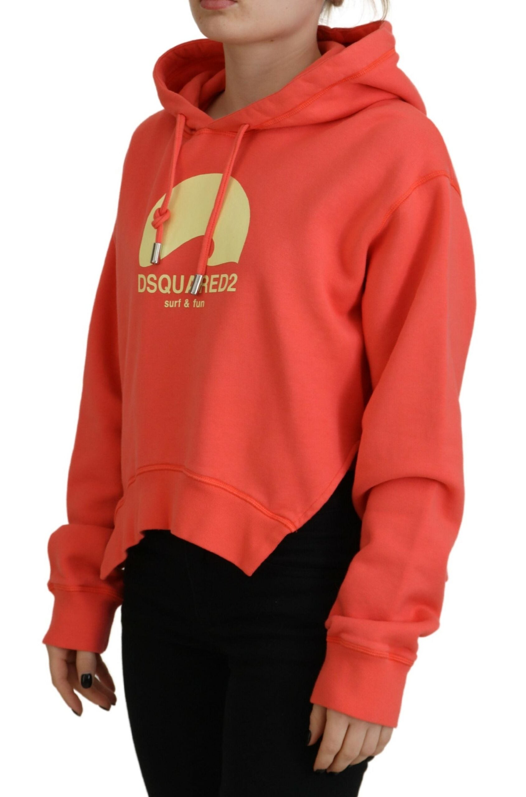 Red hoodie with yellow graphic on front