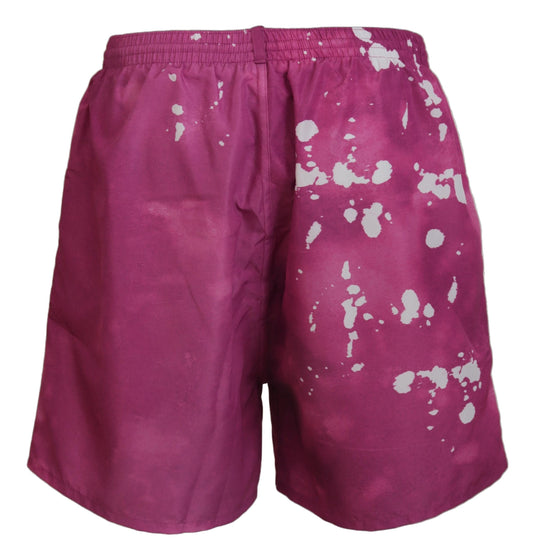 Pink shorts with white spots