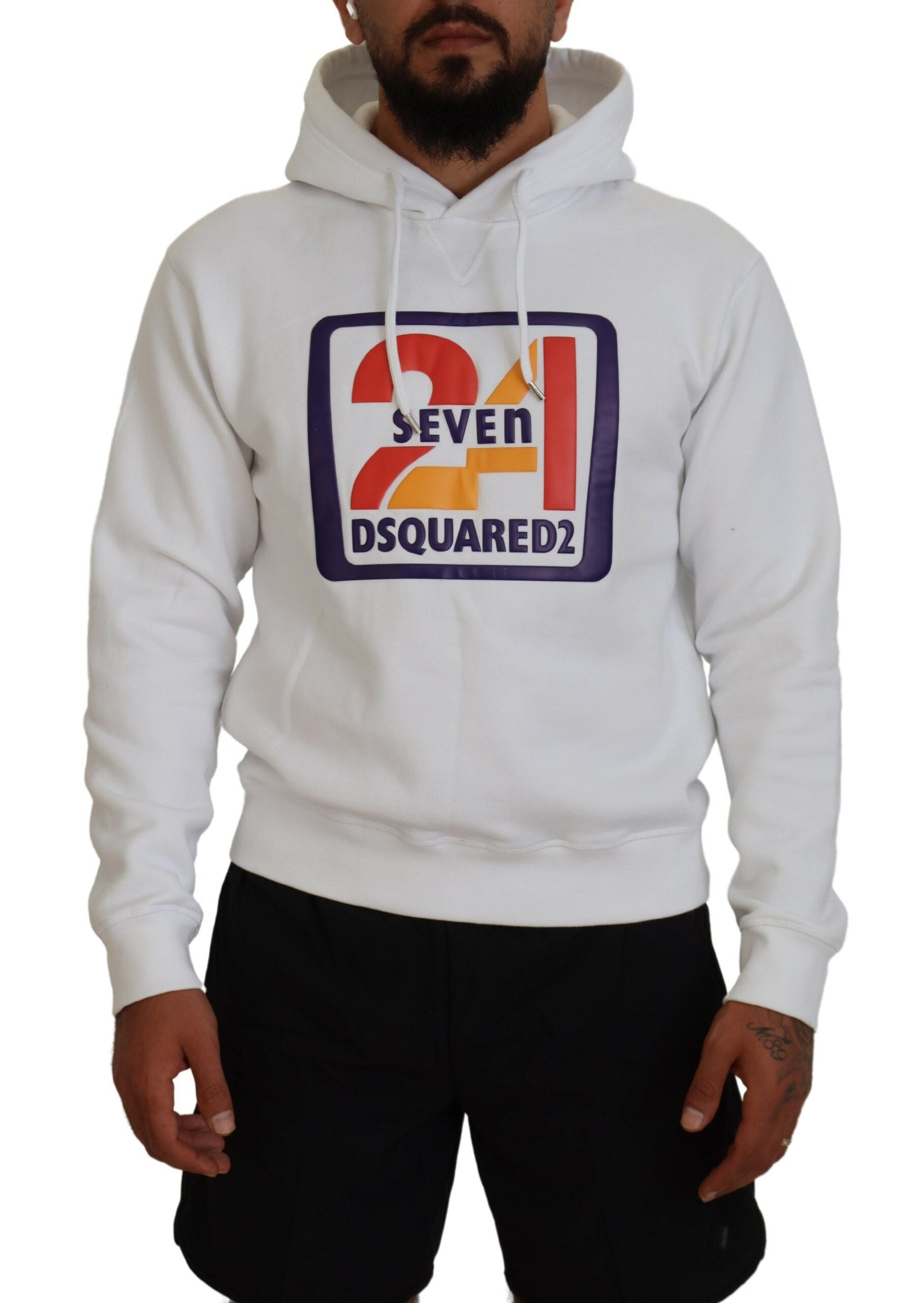 White hoodie with number 21 on front