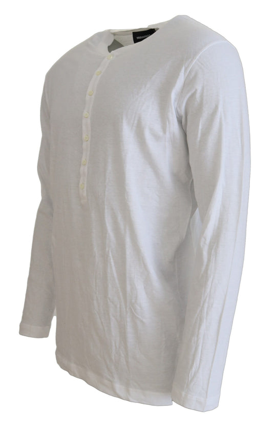 Long sleeve white shirt on hanger