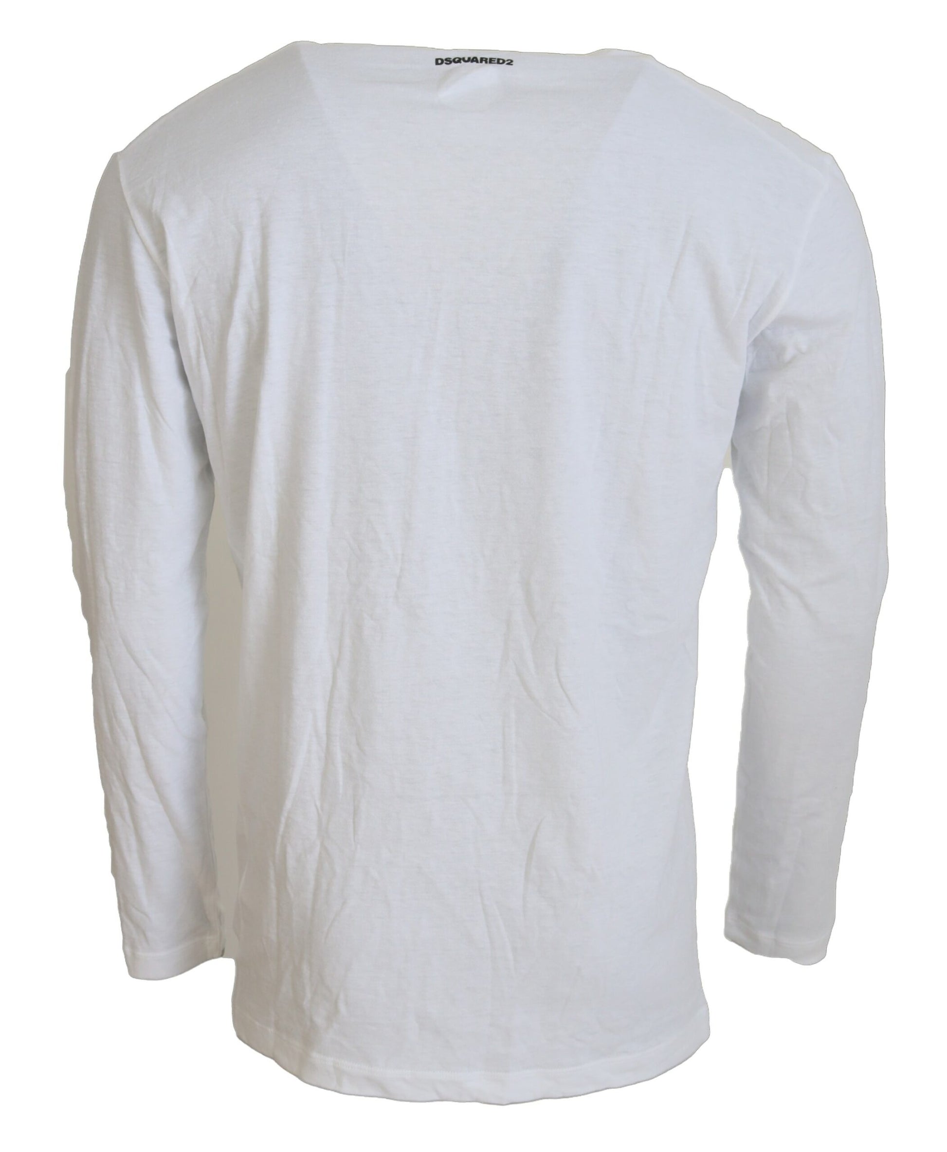 Long sleeved white shirt on hanger