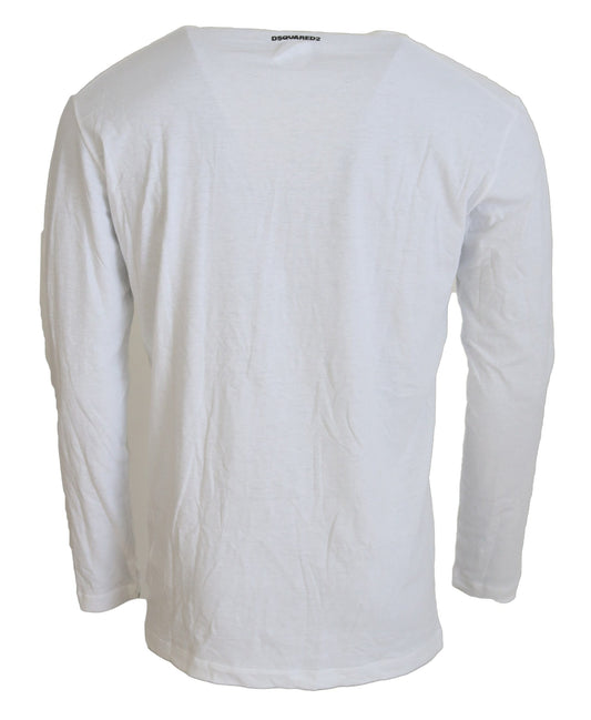 Long sleeved white shirt on hanger