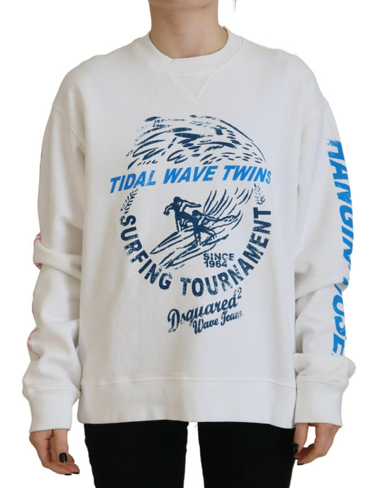 Sweatshirt with surfing design
