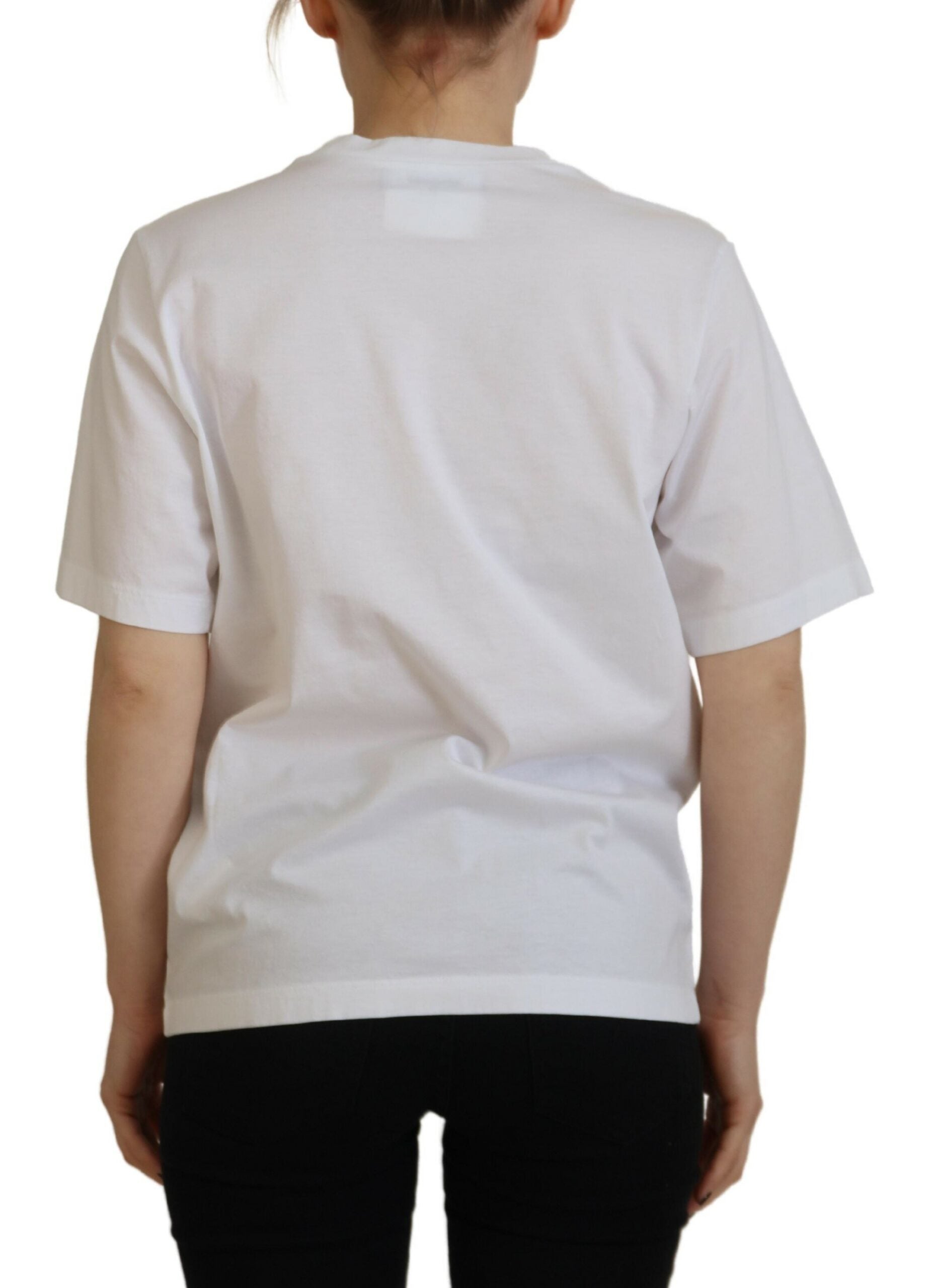 White short sleeve shirt on a person