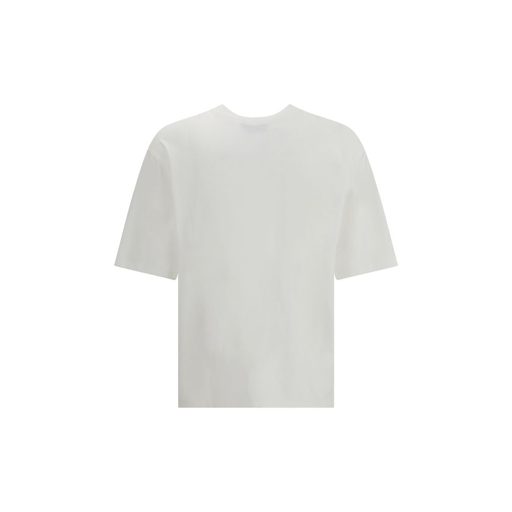 A white cotton t-shirt with short sleeves