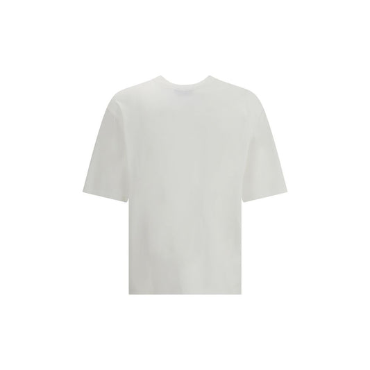 A white cotton t-shirt with short sleeves