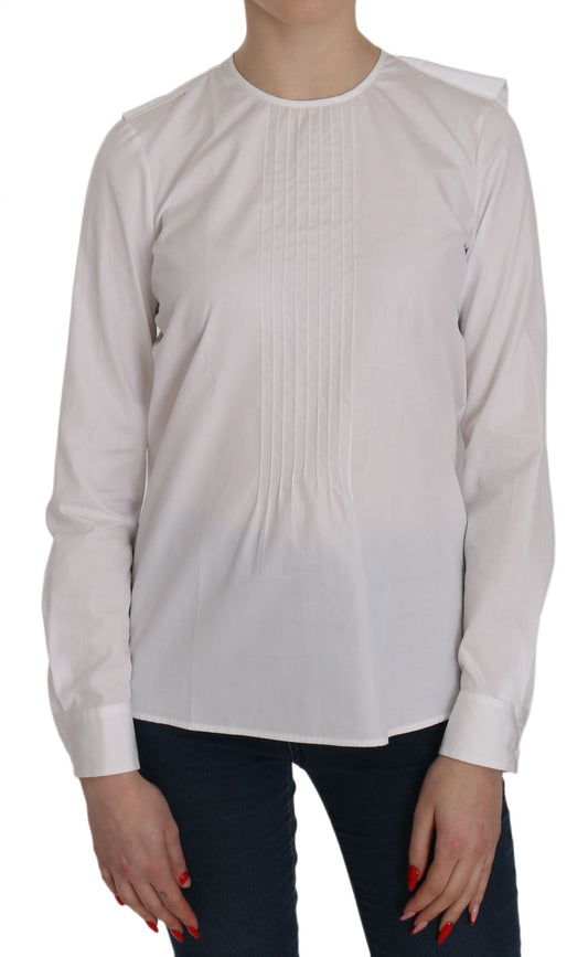 Long sleeve shirt with ruffled edges
