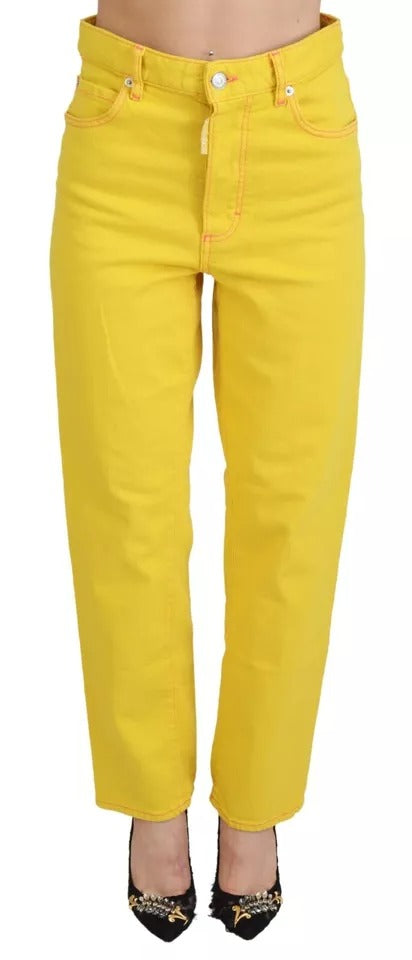 Yellow pants on a mannequin