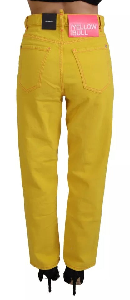 Yellow pants on a mannequin