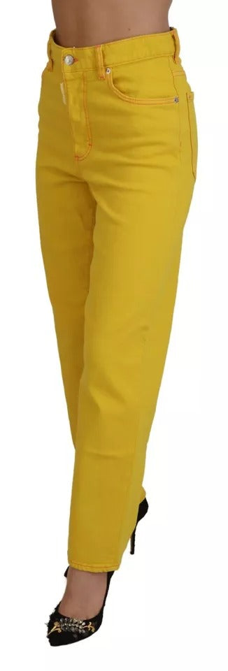 Yellow pants on a mannequin